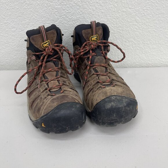 Keen Flint Mid Steel Safety Toe Leather Lace Work Boots Shoes 1007972D Mens 13 D main image 6
